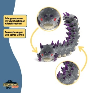 Figurina de colectie Schleich ELDRADOR Schattenwurm 70830, 5 x 26 x 4 cm, pentru copii de la 7 ani - Img 4