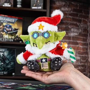 Figurina de Plus Da Red Gobbo TOMY, Grotmas, 30 cm, Oficial - Img 3