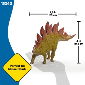 Figurina Dinosaur Stegosaurus Schleich, 5 x 20 x 10 cm, design realist - Img 5