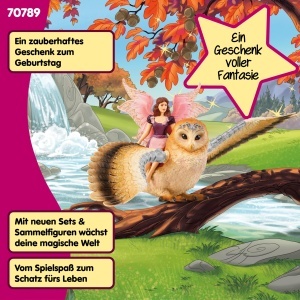 Figurina Elfa cu Bufnita Stralucitoare Schleich BAYALA 4 Piese Pentru copii de la 5 ani - Img 6