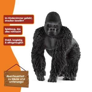 Figurina Gorilla Schleich WILD Life 14770, Detalii Realiste, 10 x 6 x 8 cm - Img 4