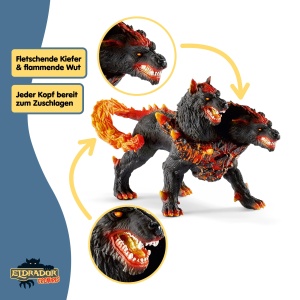 Figurina Hollenhund Schleich 14 x 7 x 10 cm pentru copii de la 7 ani - Img 3
