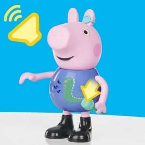 Figurina interactiva Peppa Pig Schorsch, 20 cm, cu 50 sunete si melodii - Img 5