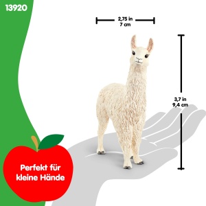 Figurina Lama Schleich Farm World 13920, 7 x 3 x 10 cm, pentru copii de la 3 ani - Img 5