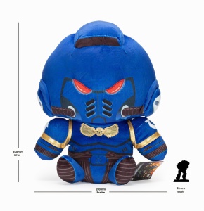 Figurina Plus Space Marine TOMY, Mare, Razboinic cu Armura MkX Tacticus, Design Ultramarine - Img 7