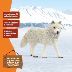 Figurina Polarwolf Schleich WILD Life, 8 x 3 x 6 cm, pentru copii de la 3 ani - Img 6