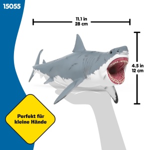 Figurina preistorica Schleich Megalodon, 28 x 11 x 12 cm, detaliata, pentru copii 3 - Img 5