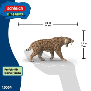 Figurina Sabie cu Dinti Schleich 15054 Detalii Realiste, 14 x 7 x 3 cm - Img 5