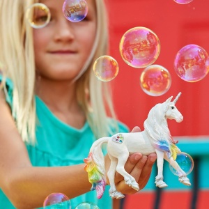 Figurina Unicorn Regenbow Schleich BAYALA 70725, 4 x 14 x 12 cm, Detalii Argintii - Img 8