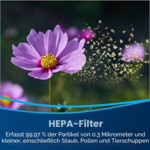 Filtru de aer BISSELL air220, HEPA prefiltru si filtru cu carbune activ, negru - Img 5