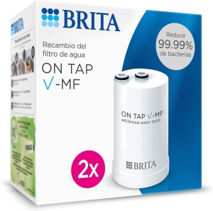 Filtru de apa BRITA ON TAP V-MF, 2 cartuse, 600 l, filtrare avansata - Img 1