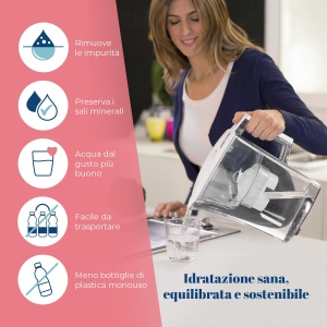 Filtru de apa Laica Prime Line Elegance J51-CA01 Capacitate 3L Culoare Ivory - Img 3
