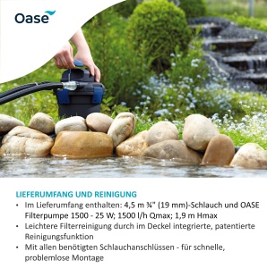 Filtru de apa pentru iaz OASE BioPress Set 4000, 1500 lh, UVC 7W - Img 3