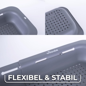 Filtru Vileda pentru chiuveta extensibil 34-48cm - Filtru practic pentru chiuveta - Reglabil pentru chiuvete de diferite dimensiuni - Filtru de chiuve - Img 6