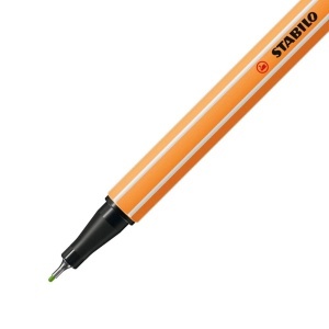 Fineliner Stabilo Point 88, 0.4 mm, culoare portocalie, rezistent la uscati - Img 4