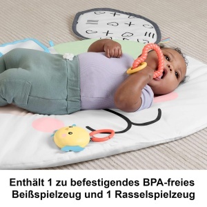Fisher-Price HYR51 Activitati Sensoriale pentru Bebelusi Saltea de Joaca Extra-Large cu Motive Catel - Img 5