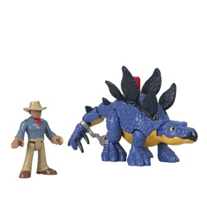 Fisher-Price Imaginext GVV64 Jurassic World Set Dinozaur Stegosaurus si Figurina Dr Grant