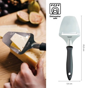 Fiskars Essential Kasehobel 1065587 Lama din otel inoxidabil NegruArgintiu 215 cm - Img 2
