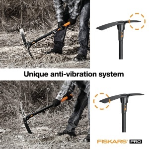 Fiskars Kreuzhacke IsoCore L 91 cm NegruPortocaliu pentru Soluri Dure - Img 3
