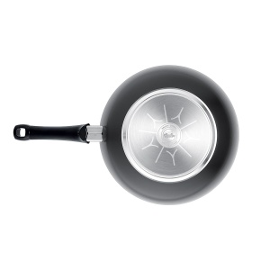 Fissler Ceratal Orbit Negru/Wok din aluminiu (O 28 cm, 3,7 L) tigaie mare din ceramica acoperita cu antiaderenta, margine inalta, Fabricat in Germania - Inductie - Img 5