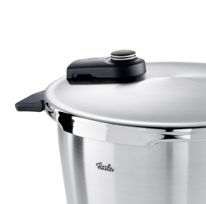 Fissler Vitaquick Premium/Oala sub presiune (4,5 L, O 22 cm) Oala sub presiune din otel inoxidabil, 2 niveluri de gatit, fabricat in Germania - Inductie - Img 6