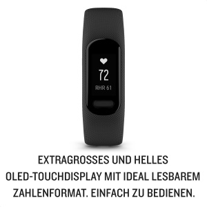Fitness Tracker Garmin vivosmart 5, OLED Touchscreen, Monitorizare Sanatate, Waterproof - Img 2