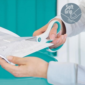 Foarfeca Leitz WOW Titan, pentru dreptaci si stangaci, ergonomica, culoare eisblau, 205 mm - Img 3