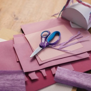 Foarfeca pentru copii Fiskars 15 cm, SoftGrip, Violett, pentru 8-11 ani - Img 6