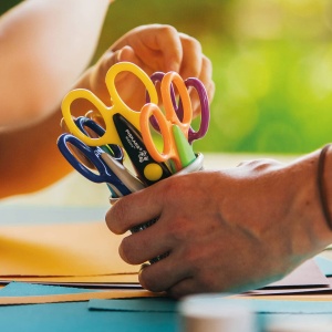 Foarfeca pentru copii Fiskars Kidzors, 6 bucati, lungime 13 cm, multicolora - Img 8