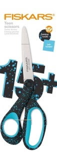 Foarfeca pentru tineri Fiskars 20 cm, design ergonomic, stanga, negruroz - Img 6