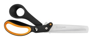 Foarfeca universala Fiskars Amplify, 24 cm, negruorange, pentru dreptaci