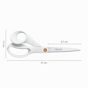 Foarfeca universala Fiskars Functional Form, 21 cm, otel inoxidabil, alb - Img 3