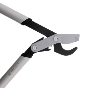 Foarfece de taiere Fiskars PowerGear X Bypass Gear pentru lemn proaspat, acoperit antiaderent, otel de precizie calit, lungime: 80 cm, negru/portocaliu, LX98-L, 1020188 - Img 8