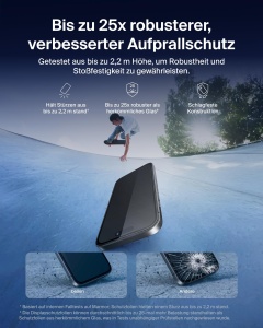 Folie de protectie Belkin UltraGlass 2 pentru iPhone 17 Pro Max, 9H, blocheaza amprentele - Img 2