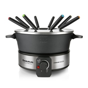 Fondue electric Taurus FF2 1000W 2L negru set pentru 8 persoane