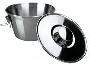 Forma de budinca Ibili 651616 din otel inoxidabil cu capac, 18cm