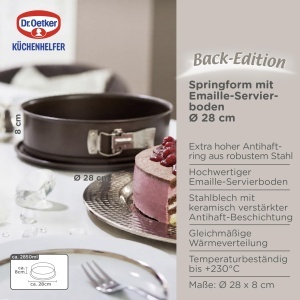 Forma de copt Dr. Oetker, 28 cm, Antiaderenta, 3900 ml - Img 3