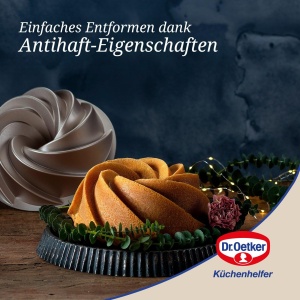 Forma de copt Dr Oetker Gugelhupf Twist 22 cm Antiaderenta Creme-Metallic - Img 5