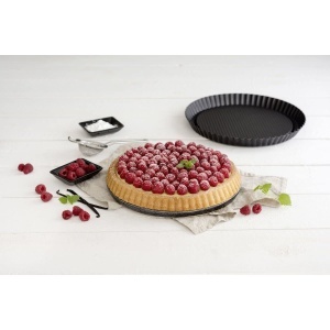 Forma de copt pentru torturi Zenker Black Metallic, 300x300x30 mm, 1700 ml - Img 2