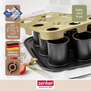Forma de copt Zenker Bake Go 9 compartimente antiaderenta fabricata in Germania - Img 2