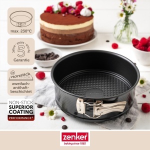 Forma de copt Zenker Perfect Black 20 cm otel cu strat antiaderent rezistenta la temperaturi de pana la 230degC - Img 3