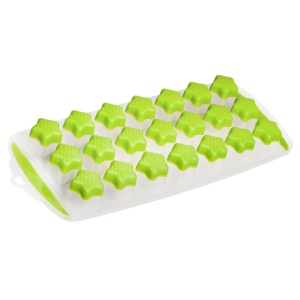 Forma de gheata FACKELMANN 47099 cu baza din silicon, 21 forme stea, verde - Img 5