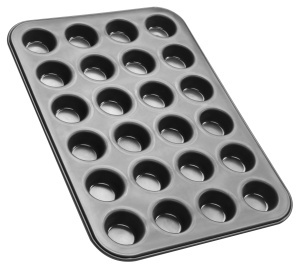 Forma mini-muffins Zenker Black Metallic 24 locuri Teflon Antiaderent