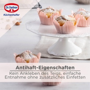 Forma pentru muffins Dr Oetker Classic 12 buc otel negru antiaderenta rezistenta la 230degC - Img 4