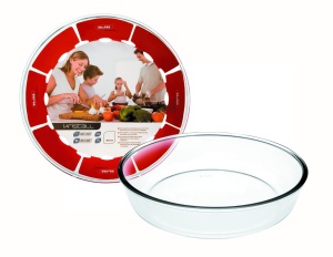 Forma pentru prajituri IBILI Kristall 480226 26x6 cm Sticla Transparenta