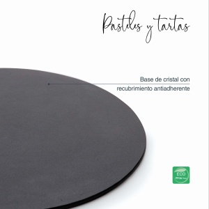 Forma rotunda detasabila pentru copt Lacor 66778, 20x7 cm, maro, cu baza din sticla - Img 4