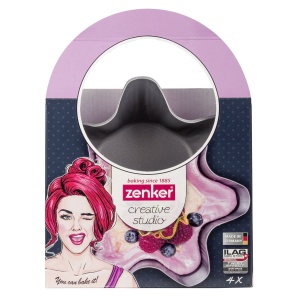 Forme de copt Zenker Creative Studio set 4 piese antiaderente Frozen Rose - Img 5