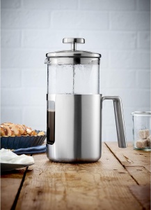 French Press WMF Kult 1L Cromargan pentru 6 cesti sticla rezistenta la caldura - Img 2