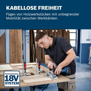 Freza cu palete Bosch Professional GFF 18V-22, 18V, fara fir, 105 mm - Img 2
