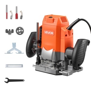 Freza de lemn VEVOR, 1200 W, 6 viteze, adancime taiere 55 mm